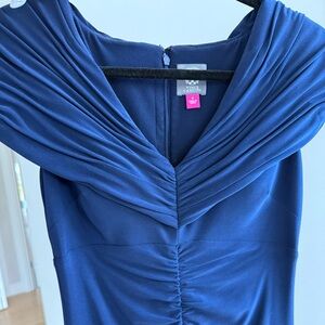 Vince Camuto Navy Blue Long Formal Dress